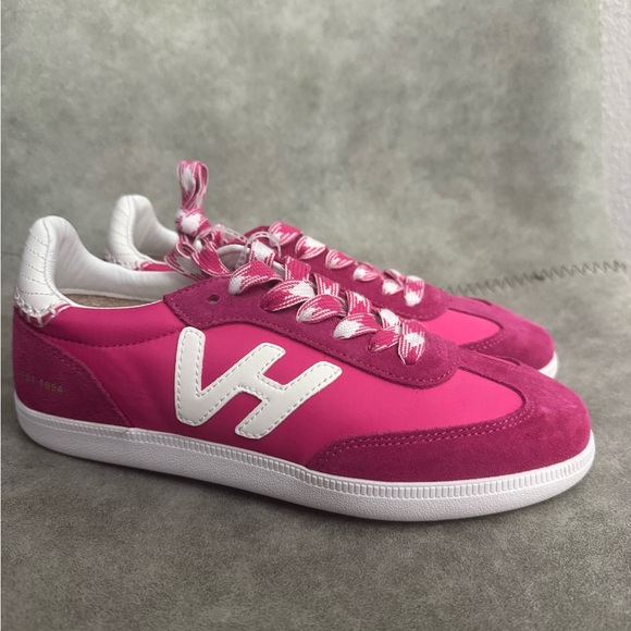 NWT VINTAGE HAVANA Womens Crisp Lace Up Sneakers Shoes Casual - Pink Sz 8,5 - Picture 6 of 10